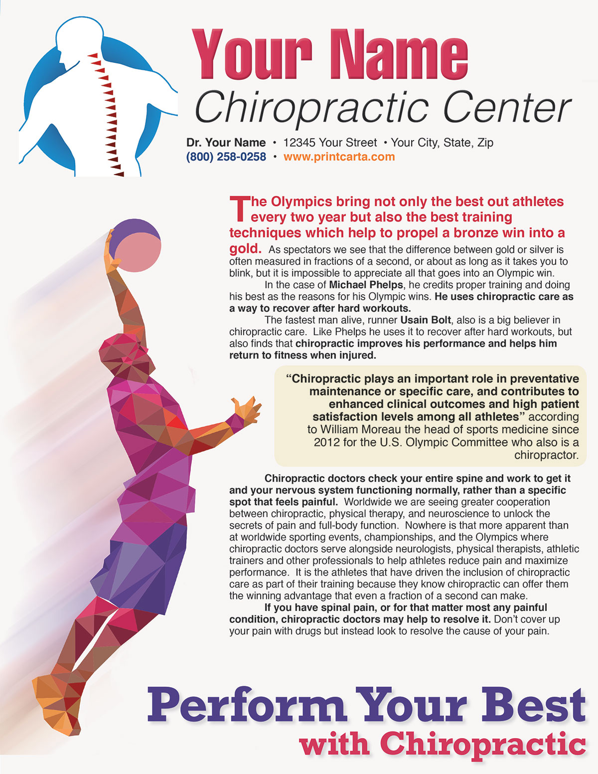 Perform Your Best with Chiropractic 